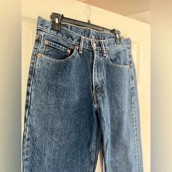 Levi Mens Dark wash 550 vintage style Jeans W32L36 - Picture 2 of 7